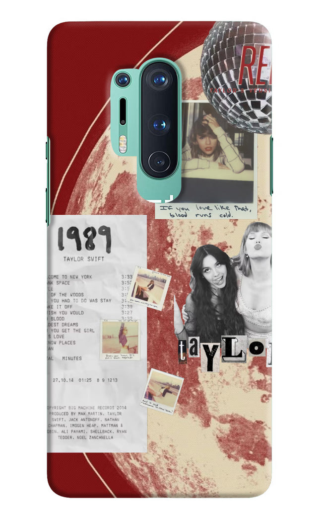 Taylor Swift Oneplus 8 Pro Hard Case Back Cover by Casekaro