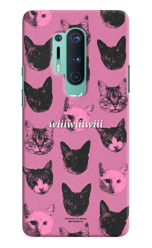 Pink Cats Oneplus 8 Pro Back Cover