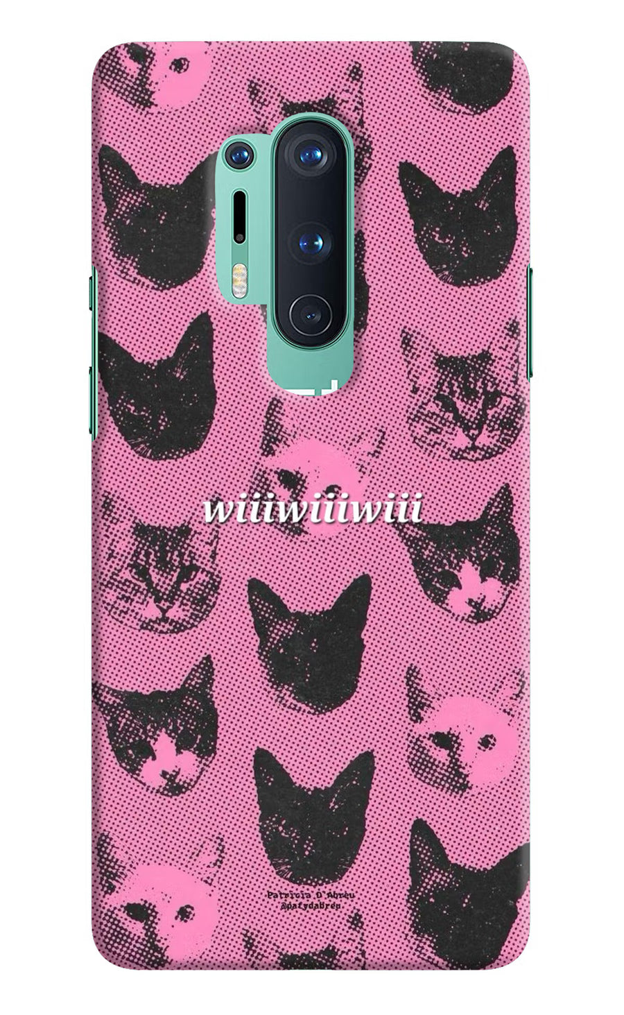 Pink Cats Oneplus 8 Pro Back Cover, Hard case