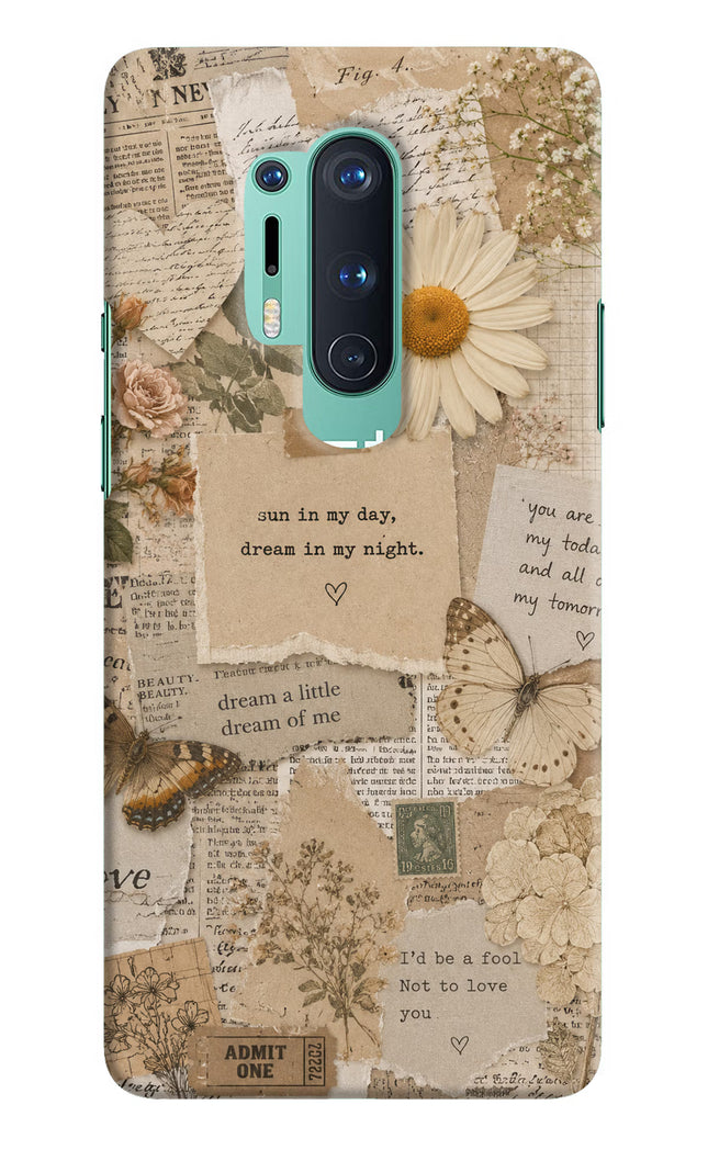 Vintage case Oneplus 8 Pro Hard Case Back Cover by Casekaro