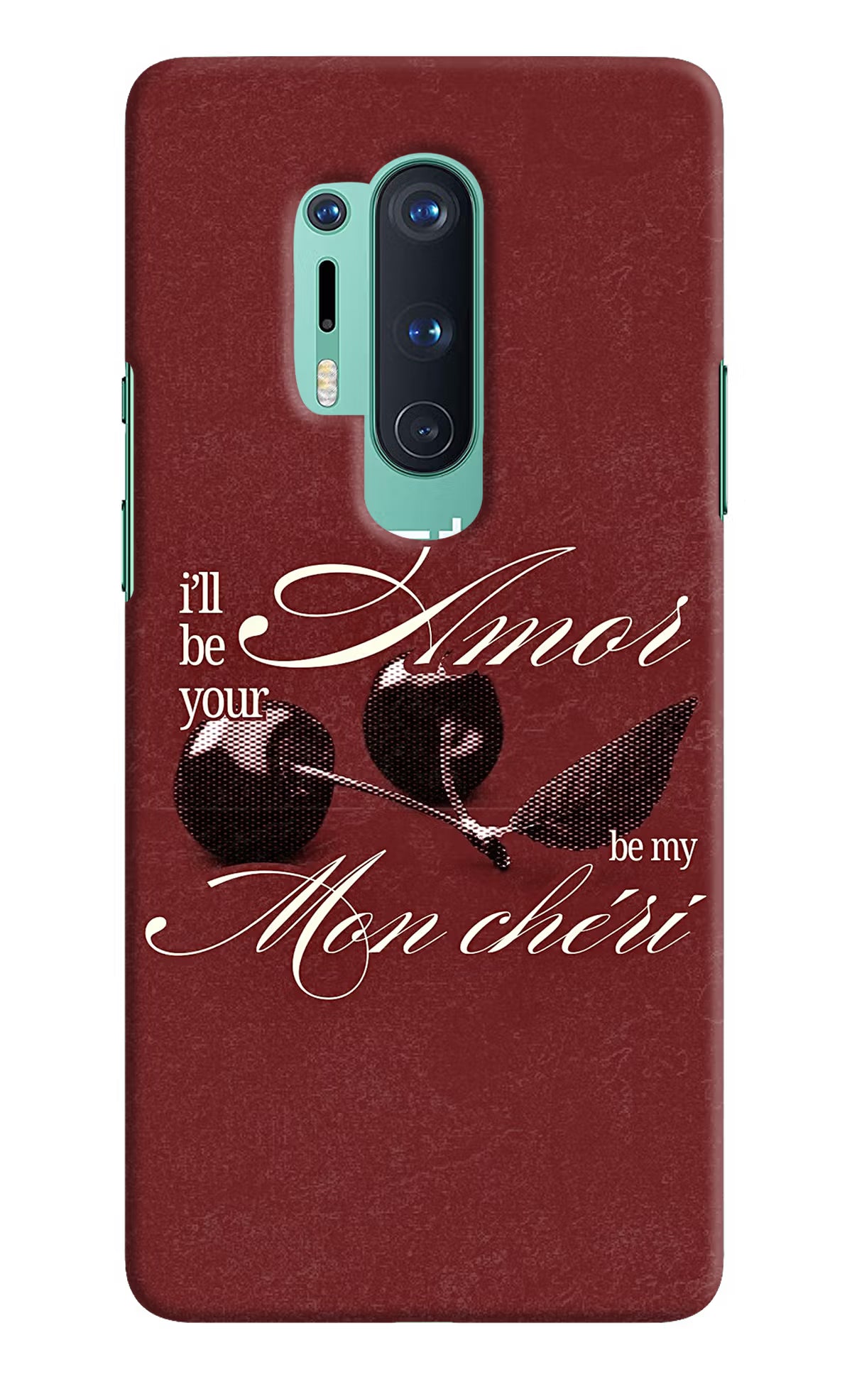 Velvet Cherry Oneplus 8 Pro Back Cover