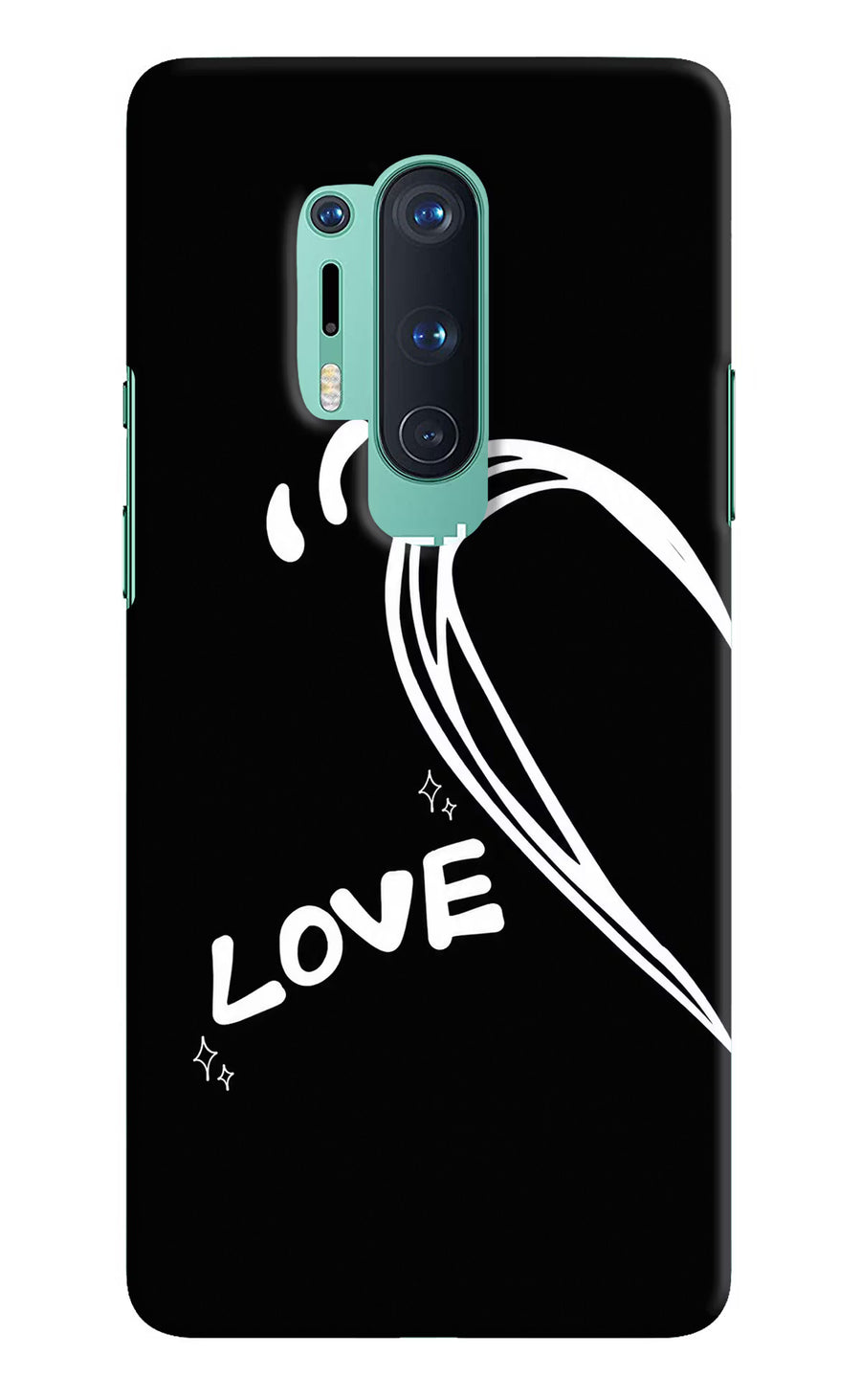 Love Line Oneplus 8 Pro Back Cover, Hard case
