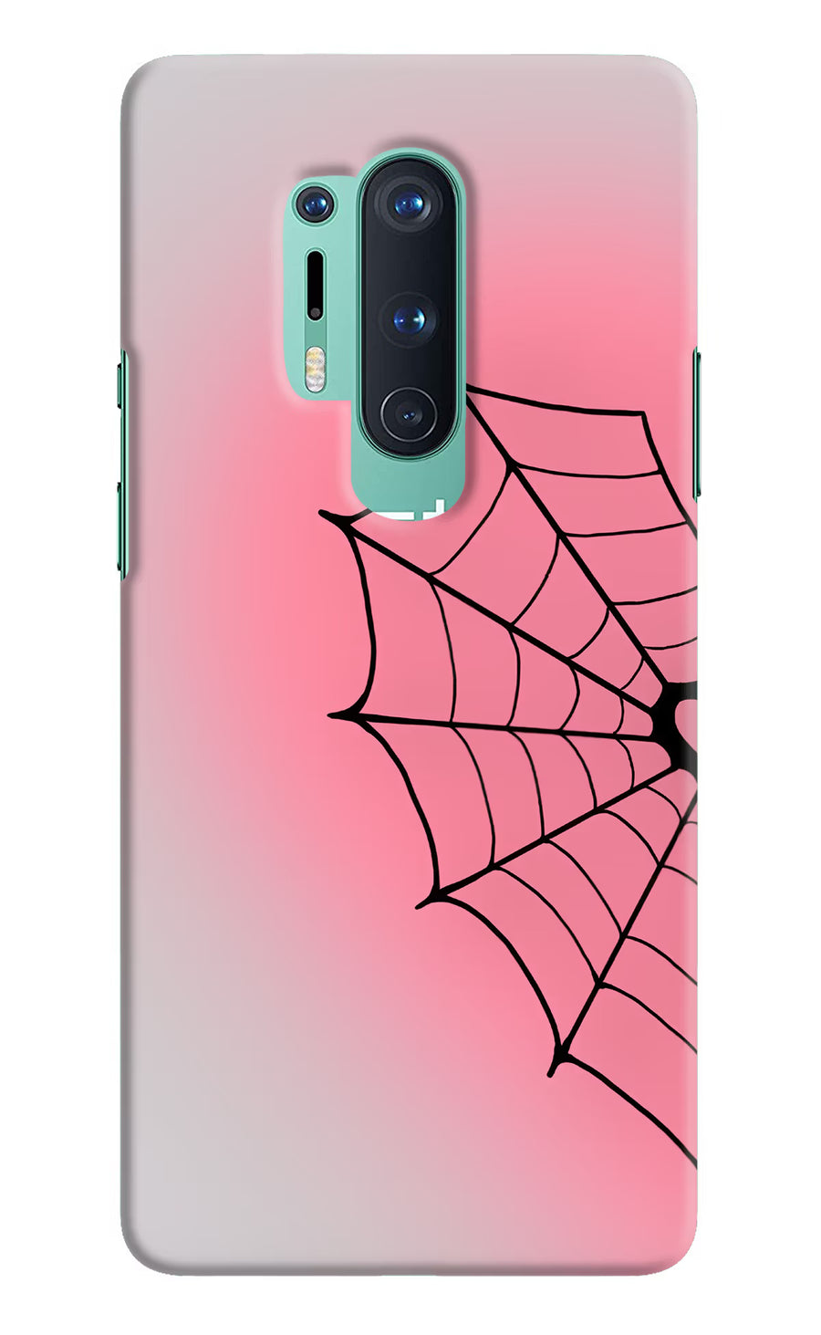 Pink Web Oneplus 8 Pro Back Cover, Hard case