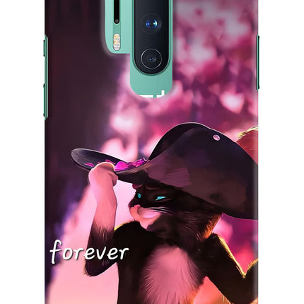 Forever Cat Oneplus 8 Pro Hard Case Back Cover by Casekaro