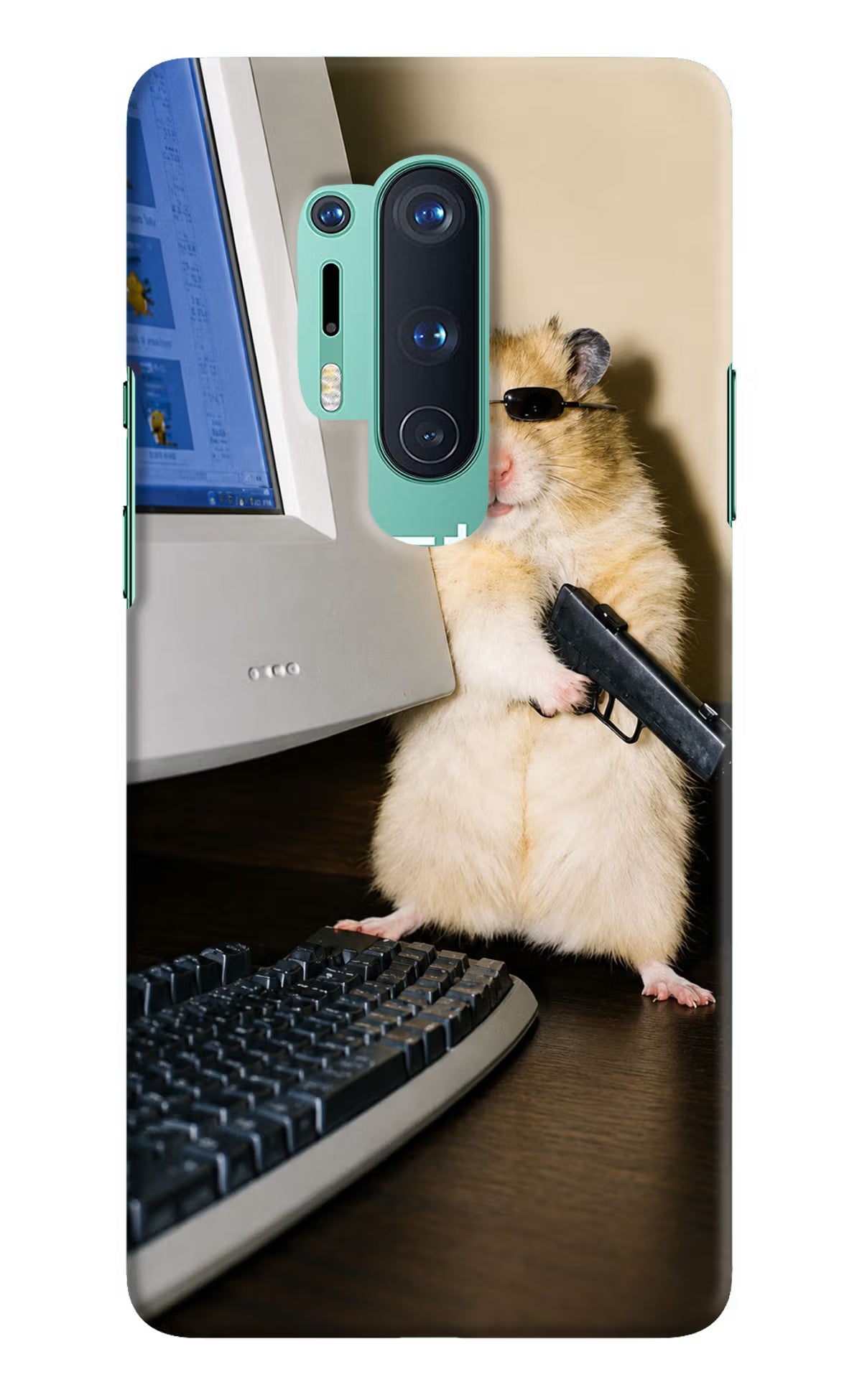 Hacker Hamster Oneplus 8 Pro Back Cover
