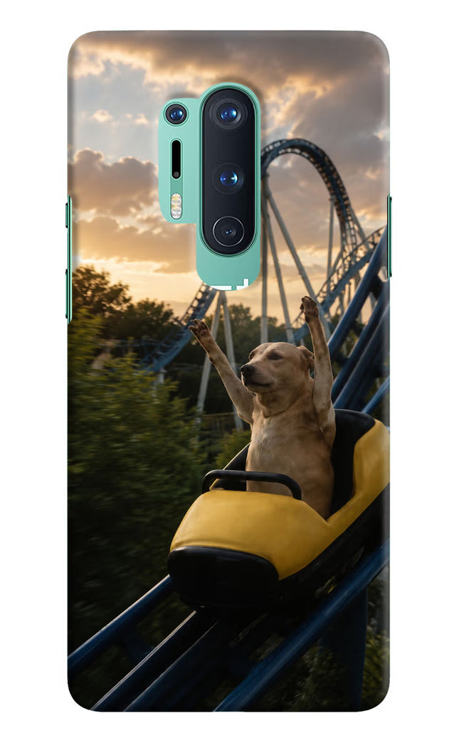Rollercoaster Dog Oneplus 8 Pro Hard Case Back Cover by Casekaro