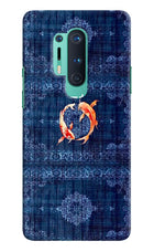 Koi Blue Oneplus 8 Pro Hard Case Back Cover by Casekaro
