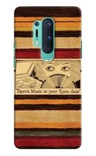 Vinyl Stripes Oneplus 8 Pro Hard Case Back Cover by Casekaro