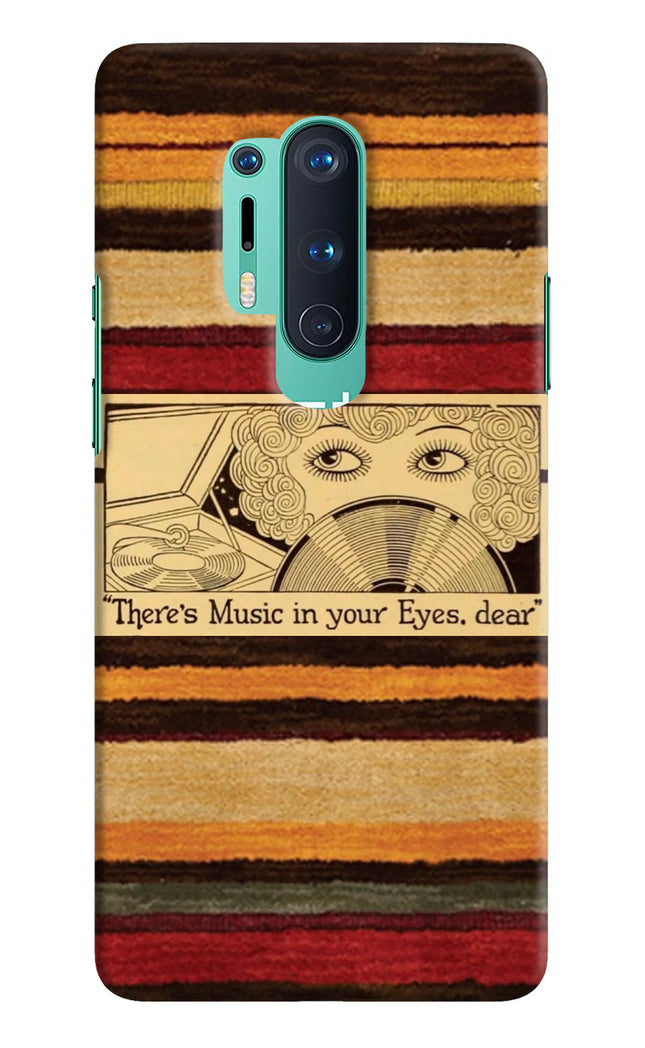 Vinyl Stripes Oneplus 8 Pro Hard Case Back Cover by Casekaro