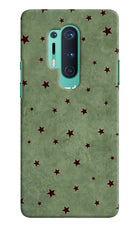 Green Stars Oneplus 8 Pro Hard Case Back Cover by Casekaro