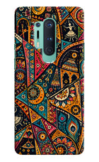 Folk Print Oneplus 8 Pro Back Cover