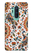 White Mayura Oneplus 8 Pro Back Cover