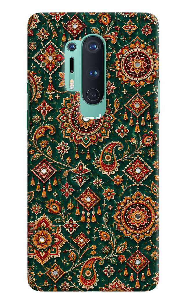Green Pataka Oneplus 8 Pro Hard Case Back Cover by Casekaro