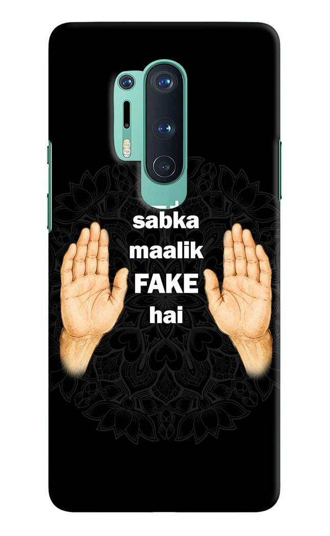 Sabka Malik Fake Oneplus 8 Pro Hard Case Back Cover by Casekaro
