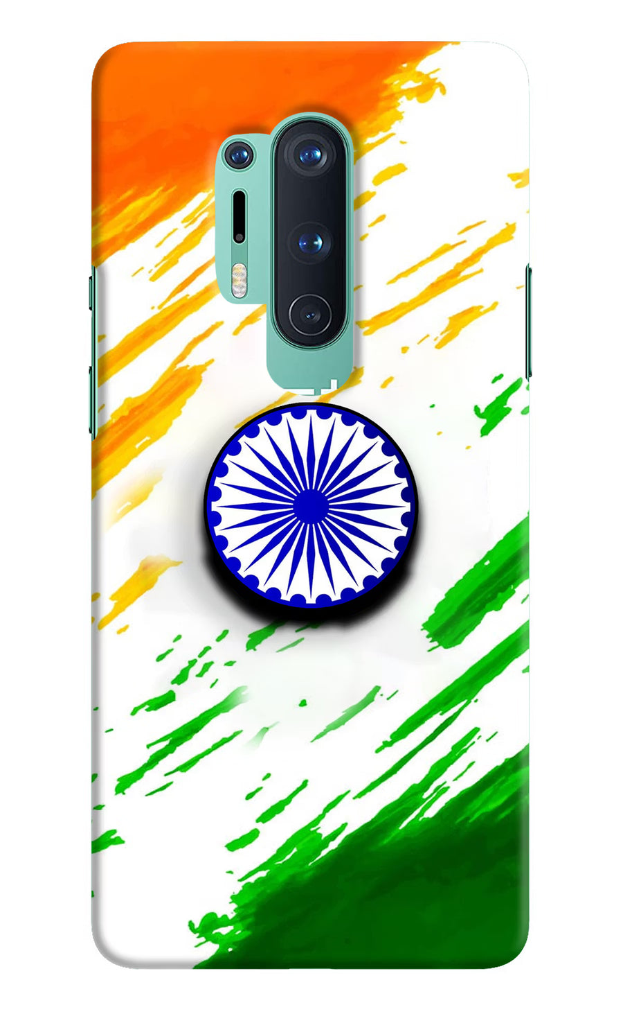 Indian Flag Ashoka Chakra Oneplus 8 Pro Pop Case, Hard case