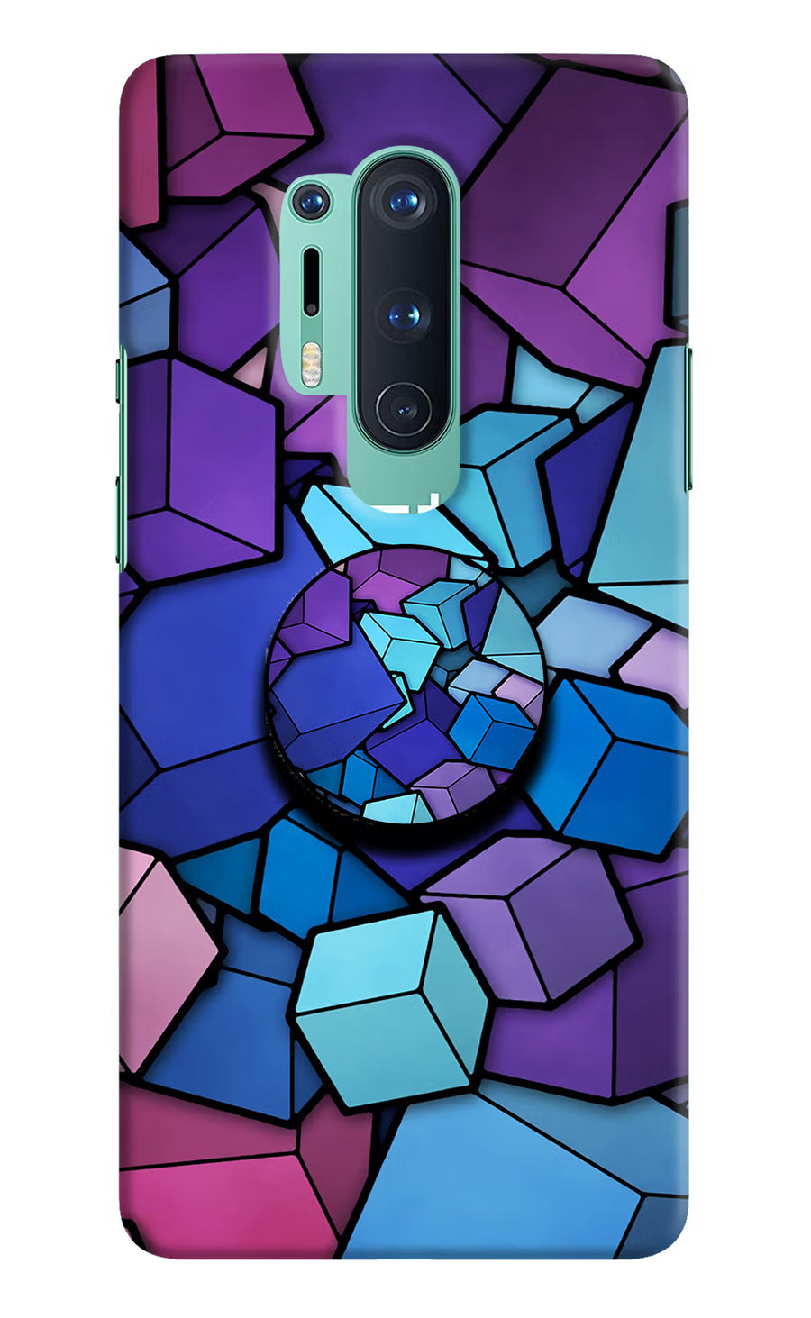 Cubic Abstract Oneplus 8 Pro Pop Case, Hard case