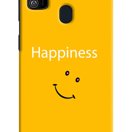 Happiness With Smiley Samsung M21 2020 Hard Case Back Cover by Casekaro