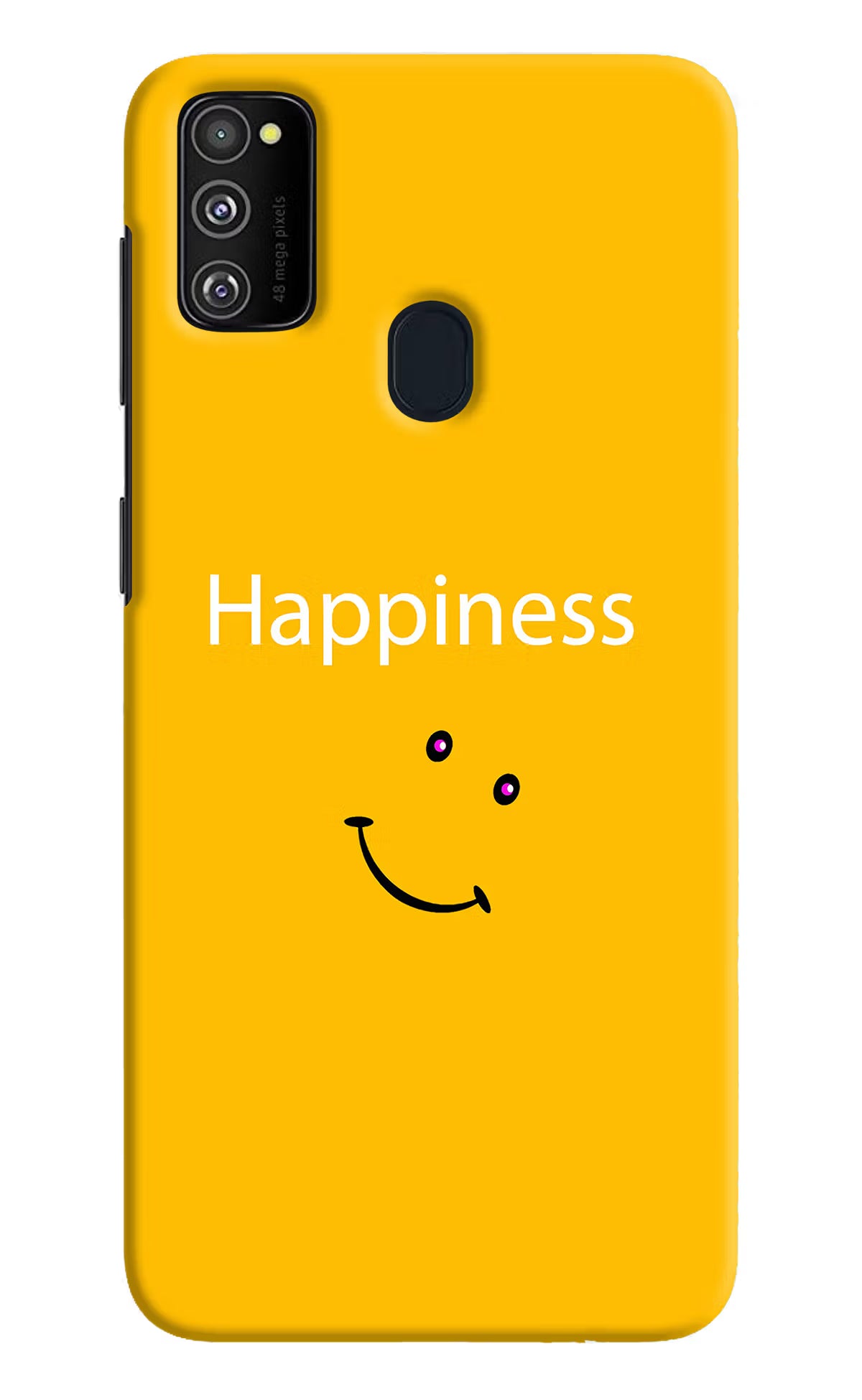 Happiness With Smiley Samsung M21 2020 Hard Case Back Cover by Casekaro
