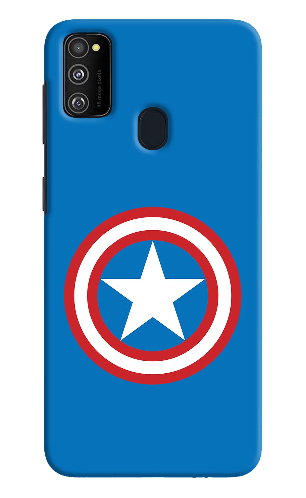 Captain America Logo Samsung M21 2020 Hard Case Back Cover by Casekaro