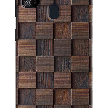 Wooden Cube Design Samsung M21 2020 Hard Case Back Cover by Casekaro