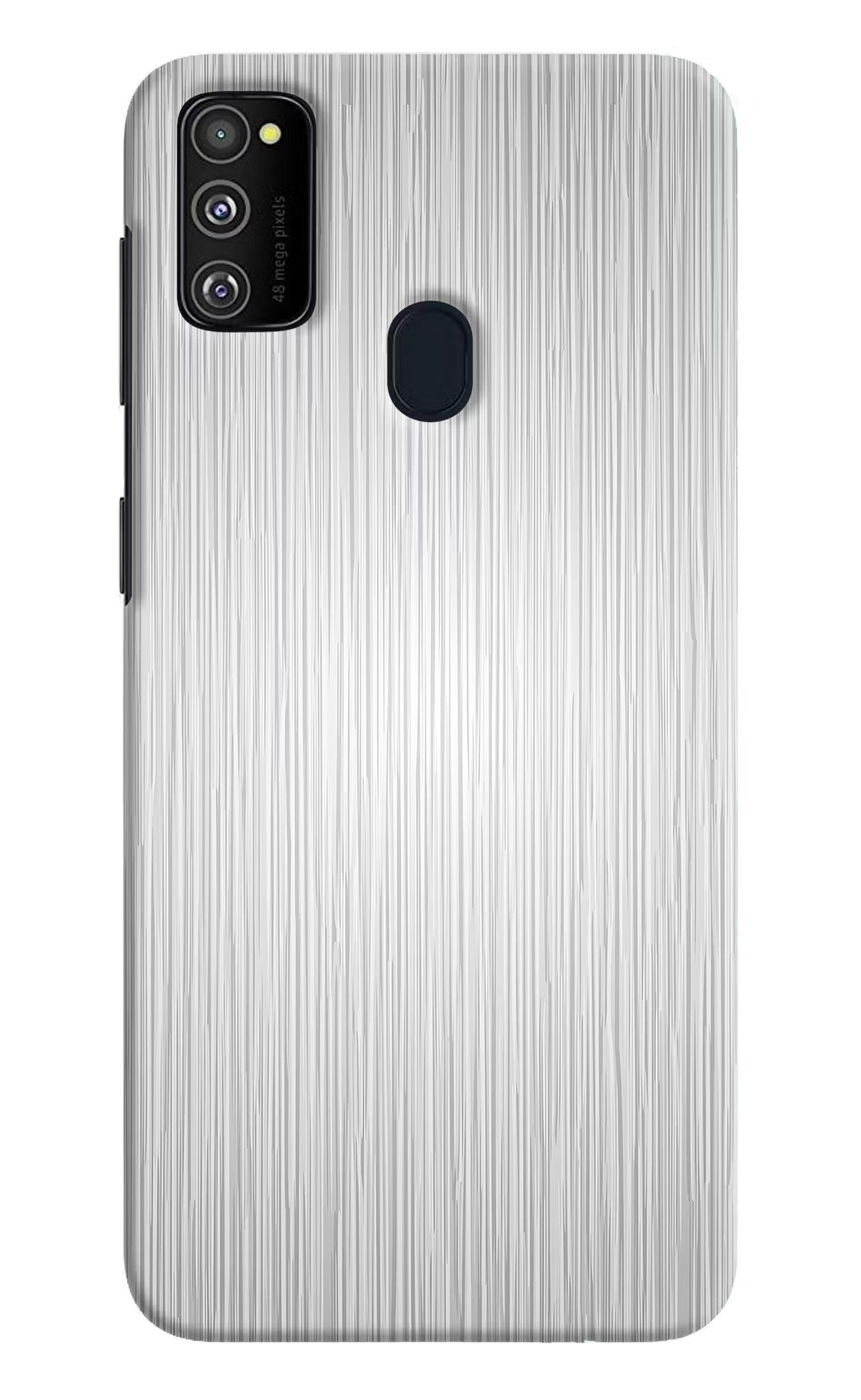 Wooden Grey Texture Samsung M21 2020 Hard Case Back Cover by Casekaro