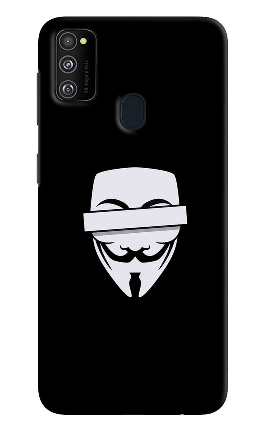 Anonymous Face Samsung M21 2020 Hard Case Back Cover by Casekaro