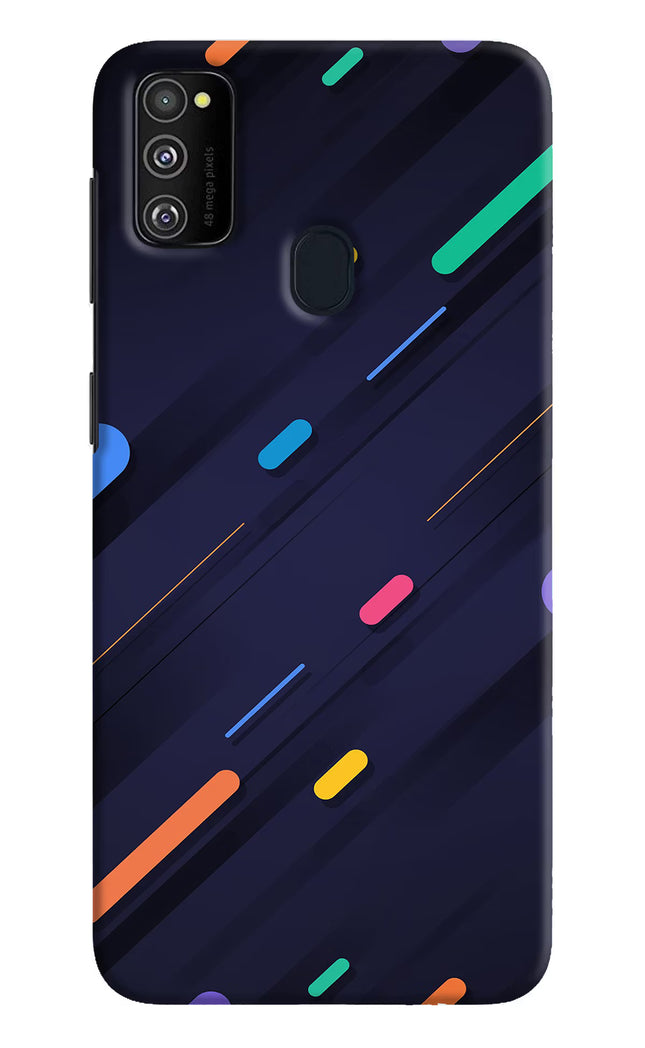 Abstract Design Samsung M21 2020 Hard Case Back Cover by Casekaro