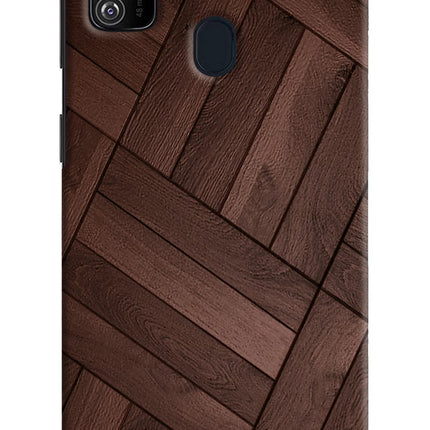 Wooden Texture Design Samsung M21 2020 Hard Case Back Cover by Casekaro