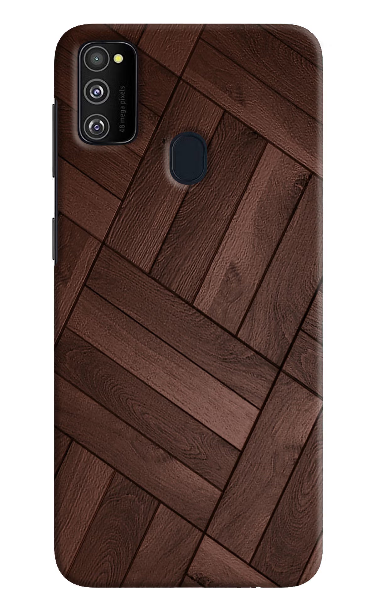 Wooden Texture Design Samsung M21 2020 Hard Case Back Cover by Casekaro