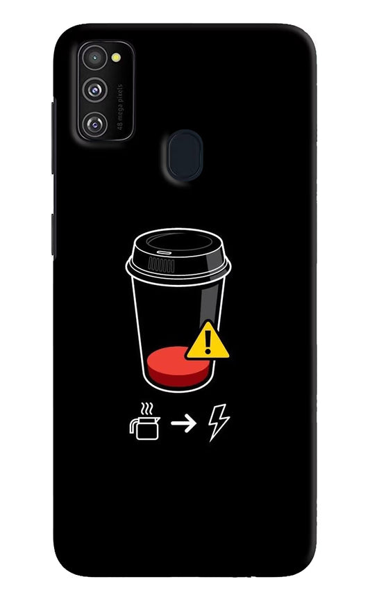 Coffee Samsung M21 2020 Hard Case Back Cover by Casekaro
