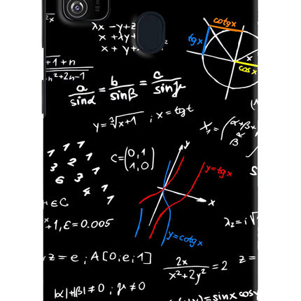 Mathematics Formula Samsung M21 2020 Hard Case Back Cover by Casekaro