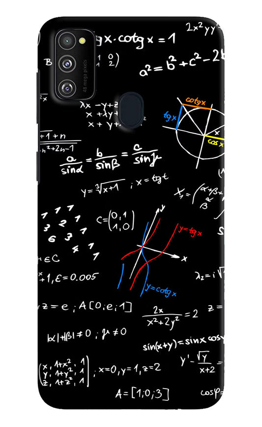 Mathematics Formula Samsung M21 2020 Hard Case Back Cover by Casekaro