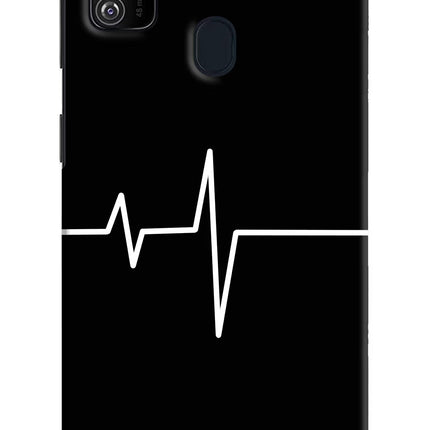 Heart Beats Samsung M21 2020 Hard Case Back Cover by Casekaro