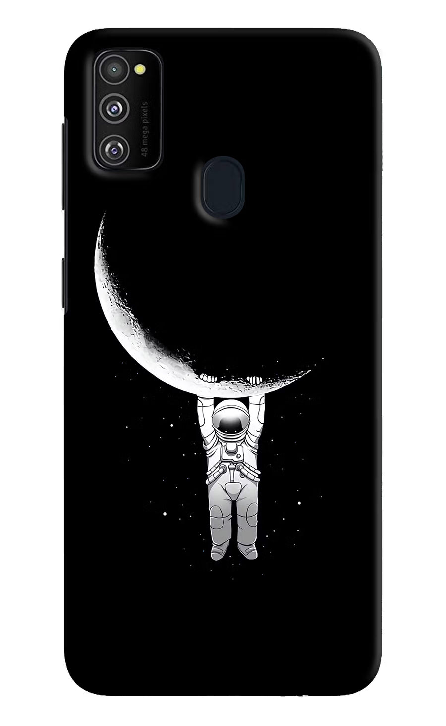Moon Space Samsung M21 2020 Back Cover, Hard case