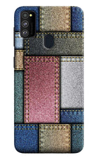 Multicolor Jeans Samsung M21 2020 Hard Case Back Cover by Casekaro