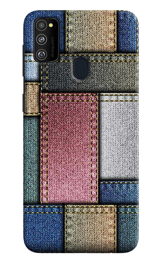 Multicolor Jeans Samsung M21 2020 Hard Case Back Cover by Casekaro