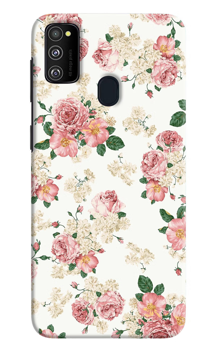 Flowers Samsung M21 2020 Back Cover, Hard case