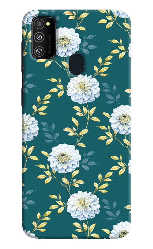 Flowers Samsung M21 2020 Hard Case Back Cover by Casekaro