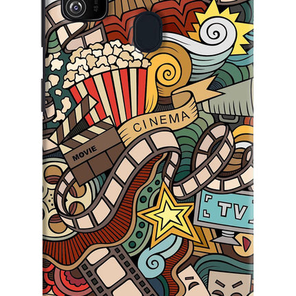 Cinema Abstract Samsung M21 2020 Hard Case Back Cover by Casekaro