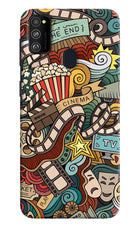 Cinema Abstract Samsung M21 2020 Hard Case Back Cover by Casekaro