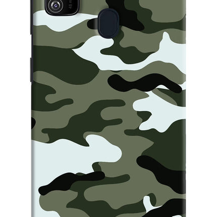 Camouflage Samsung M21 2020 Hard Case Back Cover by Casekaro