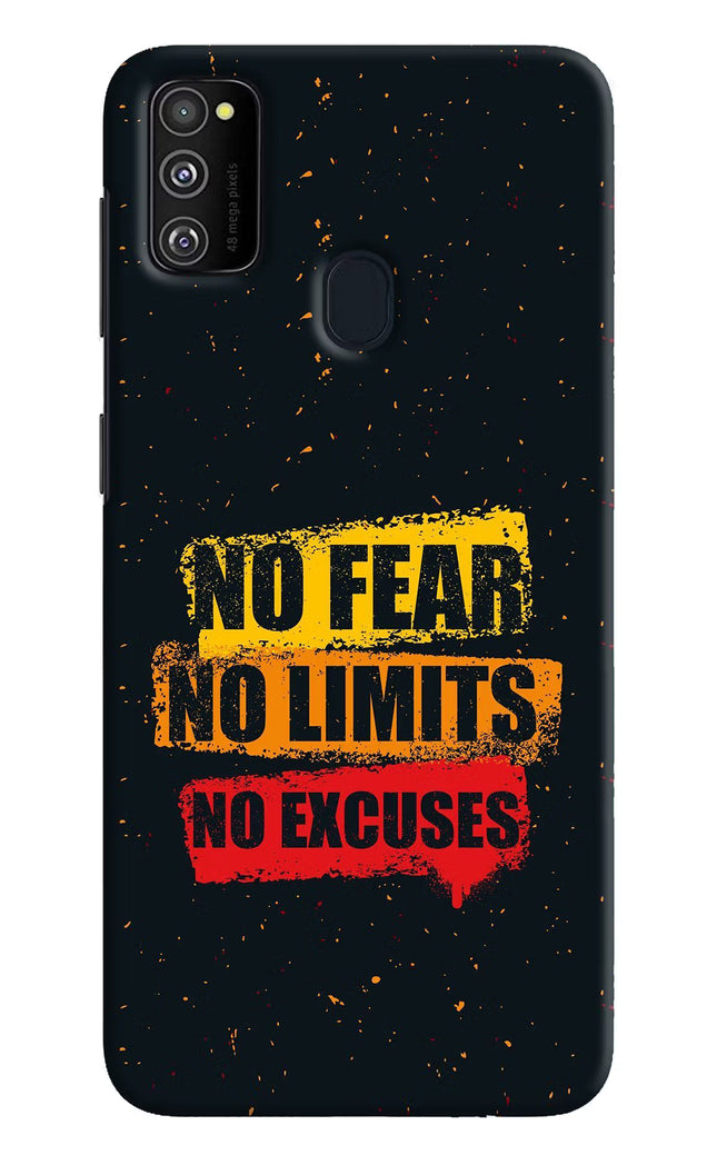 No Fear No Limits No Excuse Samsung M21 2020 Hard Case Back Cover by Casekaro