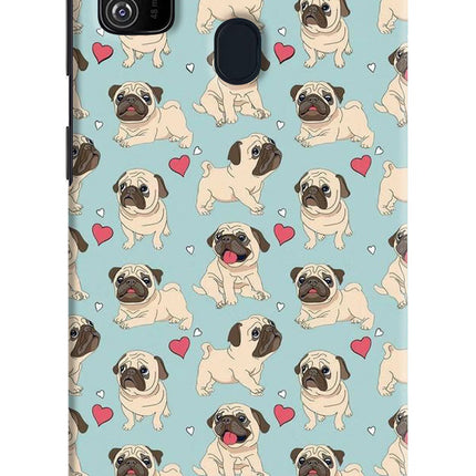 Pug Dog Samsung M21 2020 Hard Case Back Cover by Casekaro