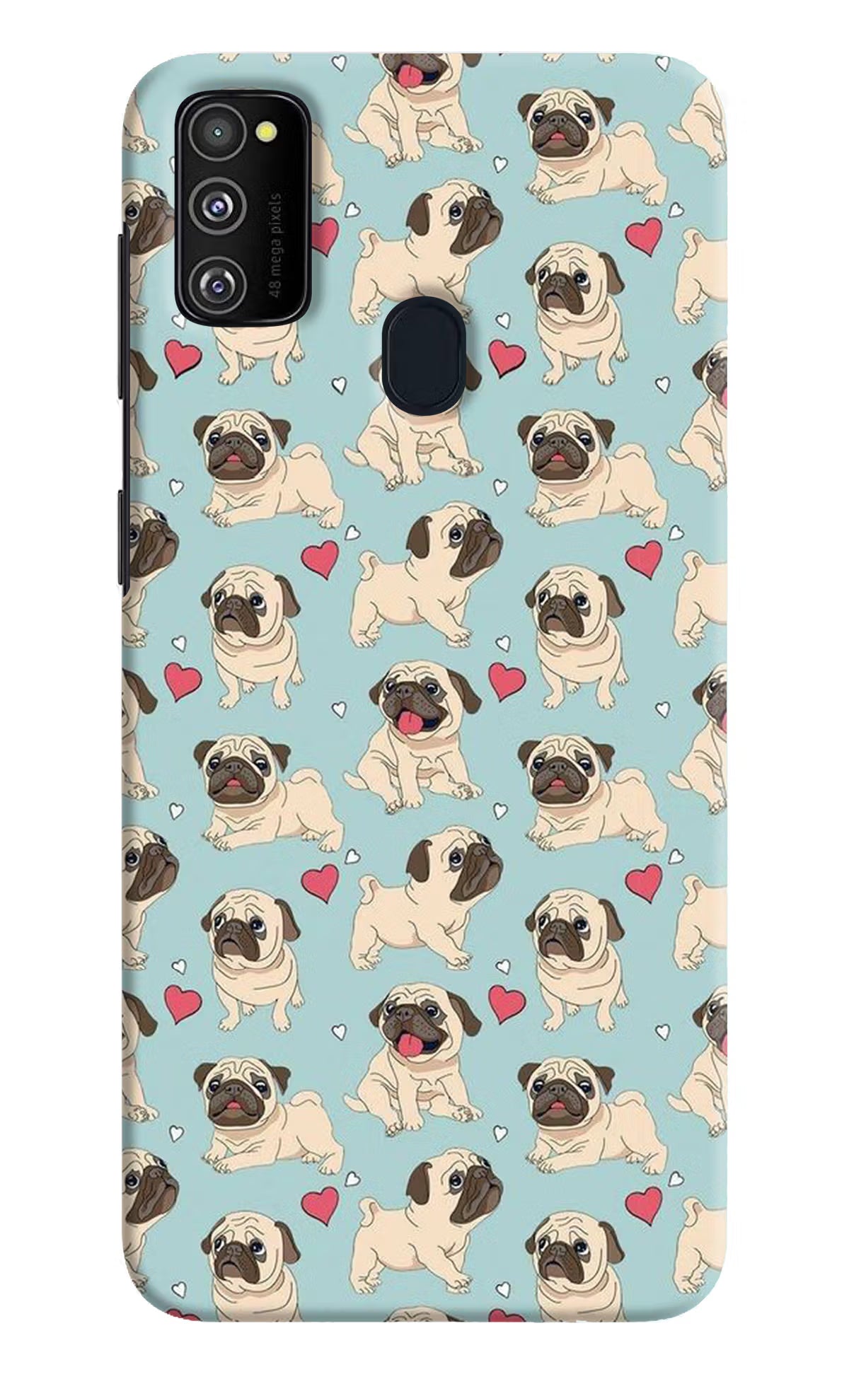 Pug Dog Samsung M21 2020 Hard Case Back Cover by Casekaro