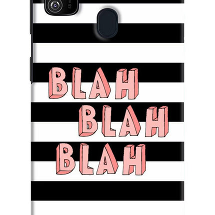 Blah Blah Blah Samsung M21 2020 Hard Case Back Cover by Casekaro