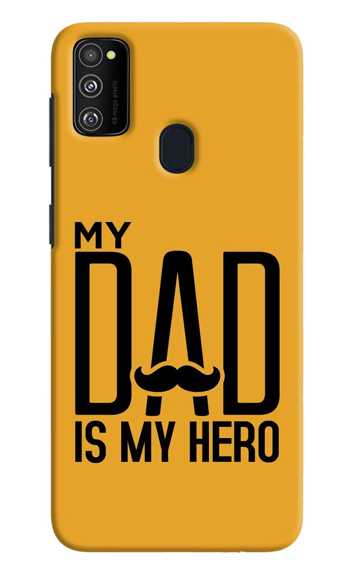 My Dad Is My Hero Samsung M21 2020 Hard Case Back Cover by Casekaro
