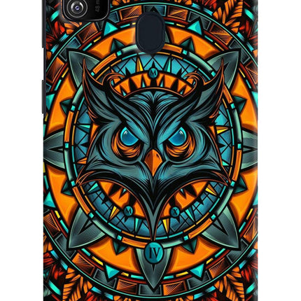 Angry Owl Art Samsung M21 2020 Hard Case Back Cover by Casekaro