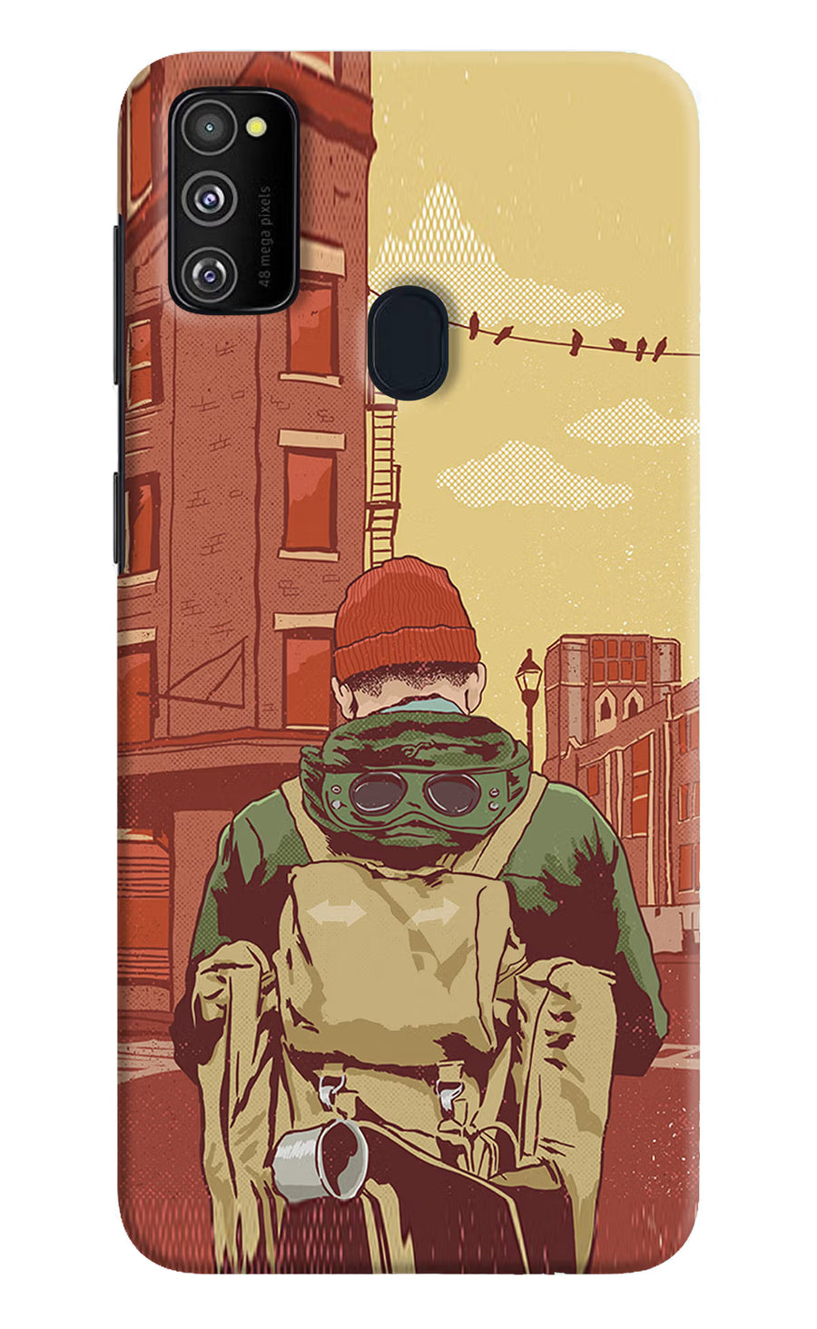 Adventurous Samsung M21 2020 Back Cover, Hard case