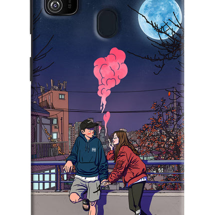 Chilling Couple Samsung M21 2020 Hard Case Back Cover by Casekaro