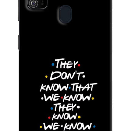 FRIENDS Dialogue Samsung M21 2020 Hard Case Back Cover by Casekaro